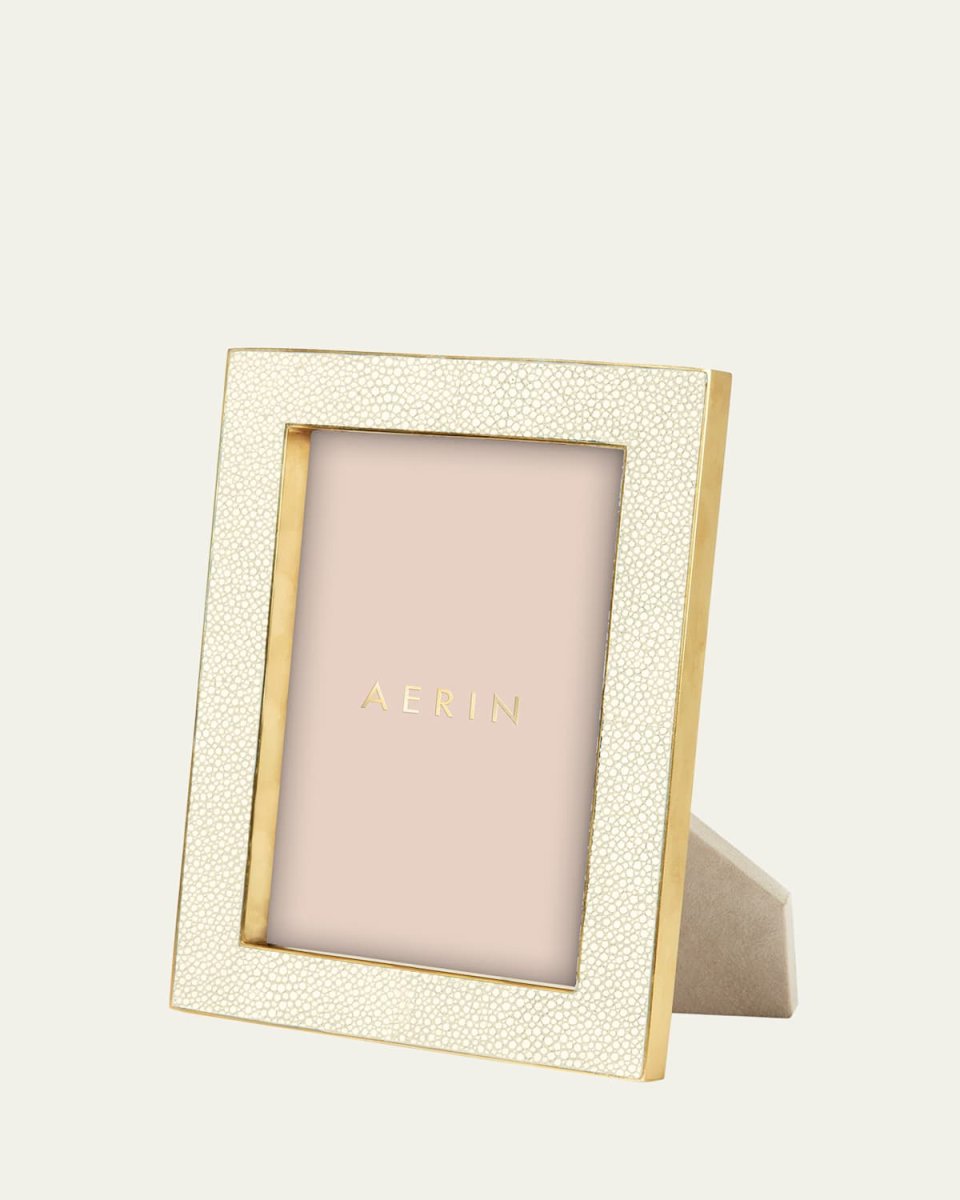 Cream Shagreen 5" x 7" Picture Frame